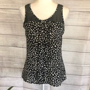 Express Sheer Polka Dot Tank Top